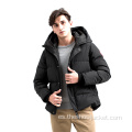 Chaqueta acolchada para hombre de invierno personalizada de fábrica con capucha